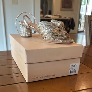 Loeffler Randall Champagne Block Heel Sandals